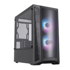 Gabinete Cooler Master Masterbox Mb320L Argb Mini Tower Lateral Vidro Temperado Usb 3.0 Preto Mcb-B320L-Kgnn-S02