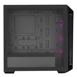 Gabinete Cooler Master Masterbox Mb511 Preto Argb E-atx Lateral De Vidro Temperado 3 Fans Sem Fonte Mcb-b511d-kgnn-rga