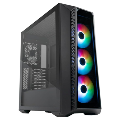 Gabinete Cooler Master Masterbox Mb520 Argb Atx Mid Tower Lateral De Vidro Temperado Usb Tipo C Preto Mb520-kgnn-s01