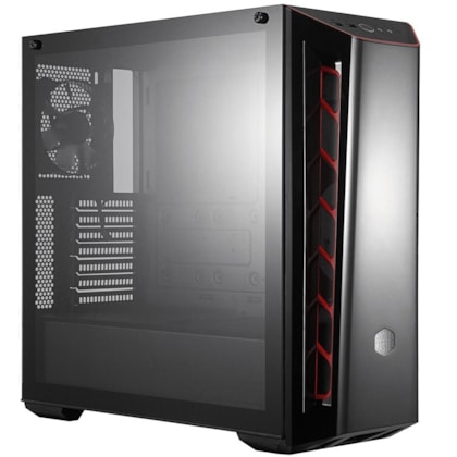 Gabinete Cooler Master Masterbox Mb520 Tg Mid Tower Lateral De Vidro Temperado Preto Vermelho Mcb-b520-kgnn-s00