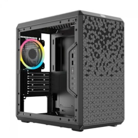 Gabinete Cooler Master Masterbox Q300l Rainbow Matx Mini Tower Usb 3.0 Com 1 Fan Preto Mcb-q300l-kann-s01