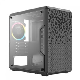 Gabinete Cooler Master Masterbox Q300l Rainbow Matx Mini Tower Usb 3.0 Com 1 Fan Preto Mcb-q300l-kann-s01