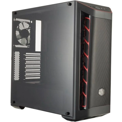 Gabinete Cooler Master Mb511 Red Atx Mid Tower Lateral De Acrilico Sem Fonte Mcb-b511d-kann-s00