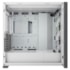 Gabinete Corsair Icue 5000x Rgb Atx Mid Tower Frente E Lateral Em Vidro Temperado Com 3 Fans Branco Cc-9011213-ww