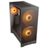 Gabinete Cougar Airface 180 Atx Mid Tower Lateral De Vidro Temperado Usb Tipo C Com 3 Fan Preto 385va40.0001