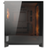 Gabinete Cougar Airface 180 Atx Mid Tower Lateral De Vidro Temperado Usb Tipo C Com 3 Fan Preto 385va40.0001
