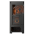 Gabinete Cougar Airface 180 Atx Mid Tower Lateral De Vidro Temperado Usb Tipo C Com 3 Fan Preto 385va40.0001