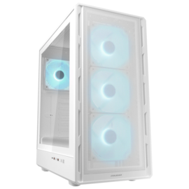 Gabinete Cougar Airface Pure Pro Atx Mid Tower Lateral De Vidro Temperado Usb Tipo C Com 4 Fan Branco 382Ga50.0004