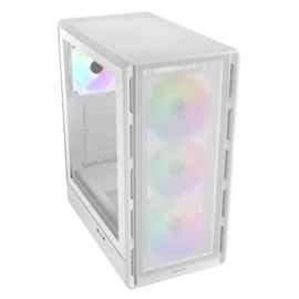 Gabinete Cougar Airface Pure Rgb Atx Mid Tower Lateral De Vidro Temperado Usb 3.0 Com 4 Fan Branco 382Ga50.0002