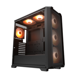 Gabinete Cougar Mx600 Air Pro Matx Mini Tower Lateral De Vidro Temperado Usb Tipo C Preto 382Sc90.0003