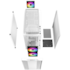 Gabinete Deepcool Cc 360 Wh Argb Matx Mid Tower Lateral De Vidro Temperado Usb 3.0 Branco R-cc360-whapm3-g-1