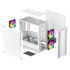 Gabinete Deepcool Cc 360 Wh Argb Matx Mid Tower Lateral De Vidro Temperado Usb 3.0 Branco R-cc360-whapm3-g-1
