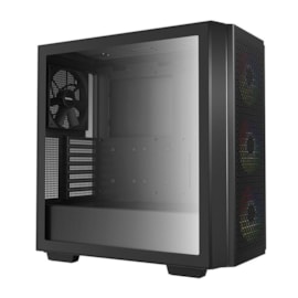 Gabinete Deepcool Cg 560 Argb Mid Tower Lateral De Vidro Temperado 3 Fans Preto R-cg560-bkaae4-g-1