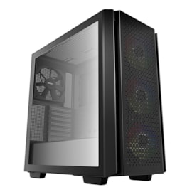 Gabinete Deepcool Cg 560 Argb Mid Tower Lateral De Vidro Temperado 3 Fans Preto R-cg560-bkaae4-g-1