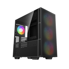 Gabinete Deepcool Ch 560 Rgb Mid Tower Lateral De Vidro Temperado 4 Fans Preto R-ch560-bkape4-g-1