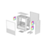 Gabinete Deepcool Ch360 Wh Argb Matx Mid Tower Lateral De Vidro Temperado Usb Tipo C Branco R-ch360-whape3-g-1