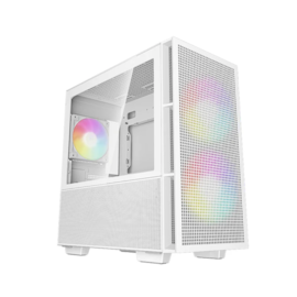 Gabinete Deepcool Ch360 Wh Argb Matx Mid Tower Lateral De Vidro Temperado Usb Tipo C Branco R-ch360-whape3-g-1