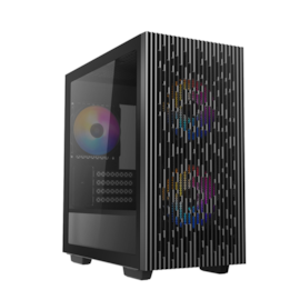 Gabinete Deepcool Matrexx 40 3Fs Rgb Matx Mid Tower Lateral De Vidro Temperado Usb 3.0 Preto Dp-Matx-Matrrexx40-3Fs