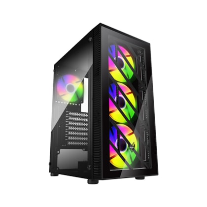 Gabinete Fsp Cmt192 Atx Mid Tower Usb 3.0 Com 4 Fan Preto Cmt192