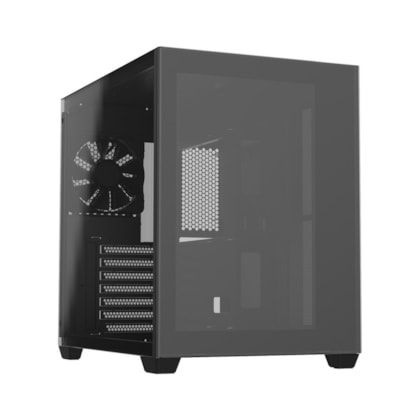 Gabinete Fsp Cmt380 Atx Mid Tower Usb 3.0 Vidro Temperado Com 3 Fan Preto Cmt380b