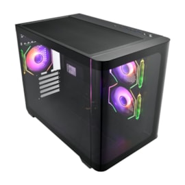 Gabinete Fsp S380 Matx Mid Tower Usb 3.0 Vidro Temperado Com 3 Fan Preto S380-ba