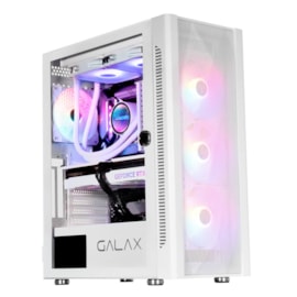 Gabinete Galax Revolution-06 Atx Mid Tower Lateral De Vidro Temperado 4 Fans Sem Fonte Branco G-cgg6agwa4b0-glxg