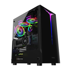 Gabinete Gamdias Argus E2 Elite Rgb Mid Tower Atx Vidro Temperado S/fan S/fonte Lateral Vidro Preto