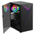 Gabinete Gamdias Argus E4 Elite Rgb Atx Mid Tower Lateral De Vidro Temperado USB 3.0 Preto Sem Fonte Sem Fan
