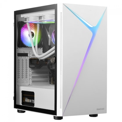 Gabinete Gamdias Argus Elite E4 Branco Rgb Mid Tower Vidro Temperado Sem Fonte 1 Fan