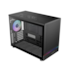 Gabinete Gamdias Athena M4M Matx Mini Tower Lateral De Vidro Temperado Usb Tipo C Com 3 Fan Preto