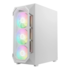 Gabinete Gamdias Aura Gc1 Elite Hw Argb Atx Mid Tower Lateral De Vidro Temperado Usb 3.0 Branco