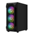 Gabinete Gamdias Aura Gc1 Elite Mid Tower Atx Lateral De Vidro Temperado Com 4 Fans Usb 3.0 Preto