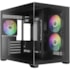 Gabinete Gamdias Aura Gc10M Argb V2 Preto Matx Micro Tower Vidro Temperado Com 3 Fan