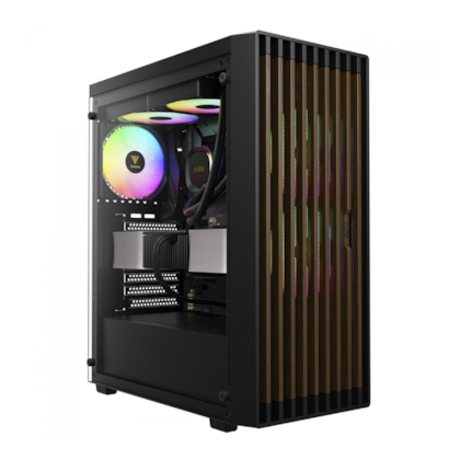 Gabinete Gamdias Aura Gc4 Elite Argb Atx Mid Tower Lateral De Vidro Temperado Usb 3.0 Preto