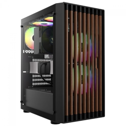 Gabinete Gamdias Aura Gc4 Lateral De Vidro Temperado 3 Fans Preto