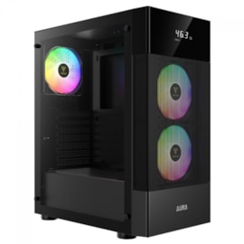 Gabinete Gamdias Aura Gc5 Lateral De Vidro Temperado 3 Fans Preto