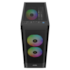 Gabinete Gamdias Aura Gc6 Elite Argb Atx Mid Tower Lateral De Vidro Temperado Usb 3.0 Preto