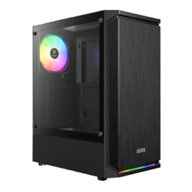 Gabinete Gamdias Aura Gc8 Argb Atx Mid Tower Lateral De Vidro Temperado Usb 3.0 Preto