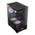 Gabinete Gamdias Aura Gc9M Elite Argb Matx Mini Tower Vidro Temperado Usb 3.0 Com 3 Fan Preto