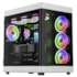 Gabinete Gamdias Neso P1 Bw Preto E Branco Full Tower Vidro Temperado Atx Sem Fonte Sem Fan