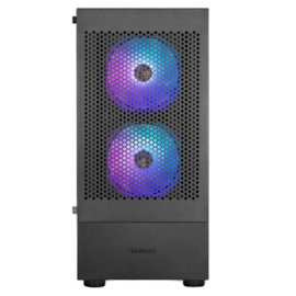 Gabinete Gamdias Talos E3 Mesh Atx Mid Tower Lateral De Vidro Temperado Usb 3.0 Com 3 Fans Preto