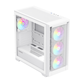 Gabinete Gamemax Defender Mw Matx Mini Tower Lateral De Vidro Temperado Usb 3.0 Branco