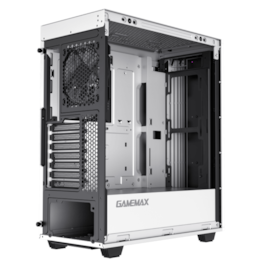 Gabinete Gamemax Precision Argb Eatx Mid Tower Lateral De Vidro Temperado Usb 3.0 Com 2 Fans Branco Precision White Coc