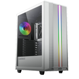 Gabinete Gamemax Precision Argb Eatx Mid Tower Lateral De Vidro Temperado Usb 3.0 Com 2 Fans Branco Precision White Coc
