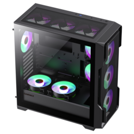 Gabinete Gamemax Siege Bk Eatx Mid Tower Usb 3.0 Lateral Vidro Preto