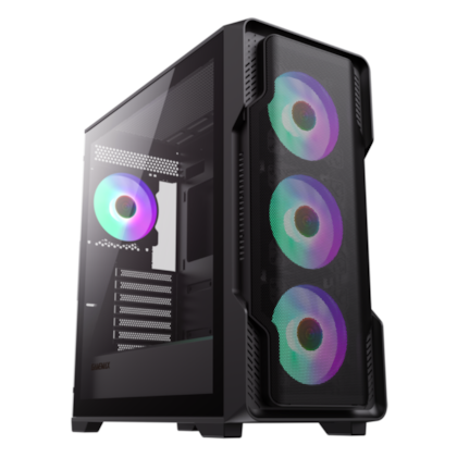 Gabinete Gamemax Siege Bk Eatx Mid Tower Usb 3.0 Lateral Vidro Preto