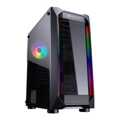 GABINETE GAMER COUGAR MX410 LATERAL ACRÍLICO PRETO 385VM60.0005