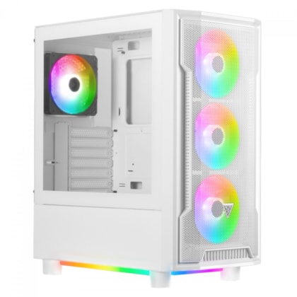 Gabinete Gamer Gamdias Athena M6 Branco Vidro Temperado Atx Sem Fonte Sem Fan