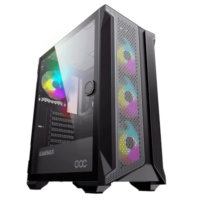 GABINETE GAMER GAMEMAX BRUFEN C1 FRONTAL 3 FANS LED ARGB/1 FAN LED ARGB TRASEIRO/1 FAN COC TURBO LATERAL/LAT. VIDRO - 36