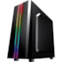 Gabinete Gamer K-mex Odyssey Frontal Fita Led Rgb Rainbow Usb 3.0/2.0 Preto Lat. Acrilico S/fonte S/fan Cg-04rd